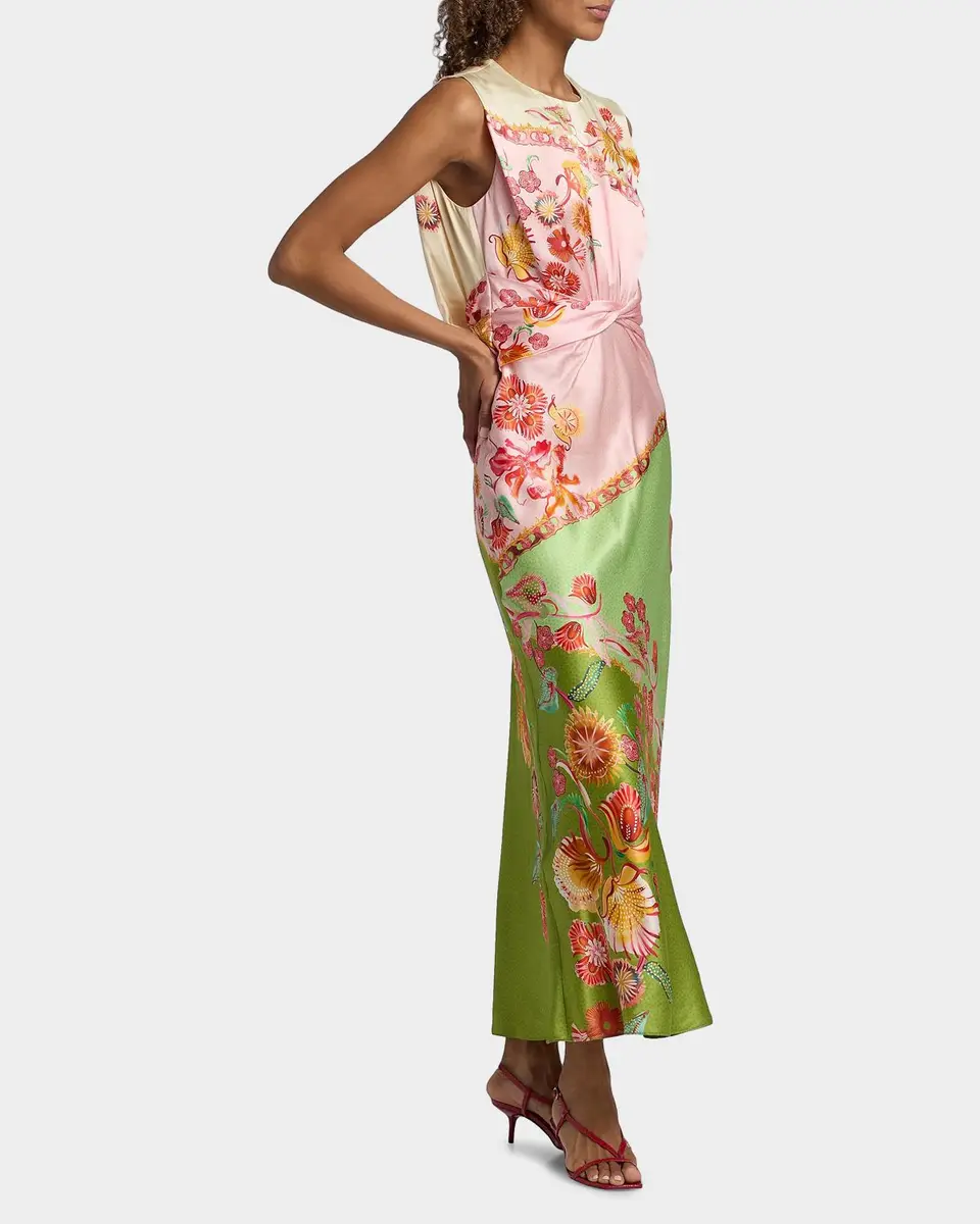 Saloni Gwen Silk Midi Dress | Thumbnail 7 Saloni Gwen Silk Midi Dress | Thumbnail 7