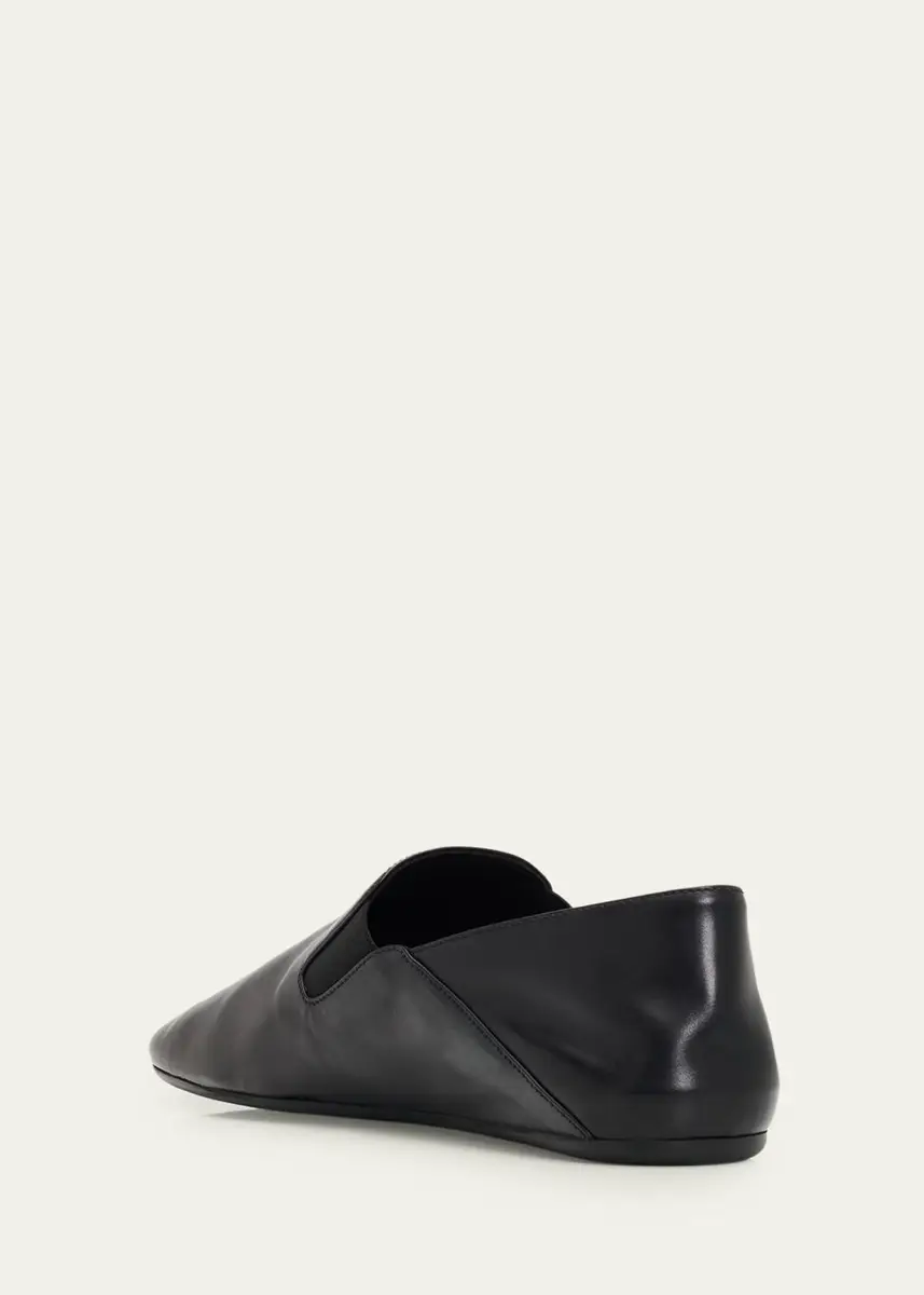 Prada Men's Leather Slip-On Loafers | Thumbnail 4 Prada Men's Leather Slip-On Loafers | Thumbnail 4