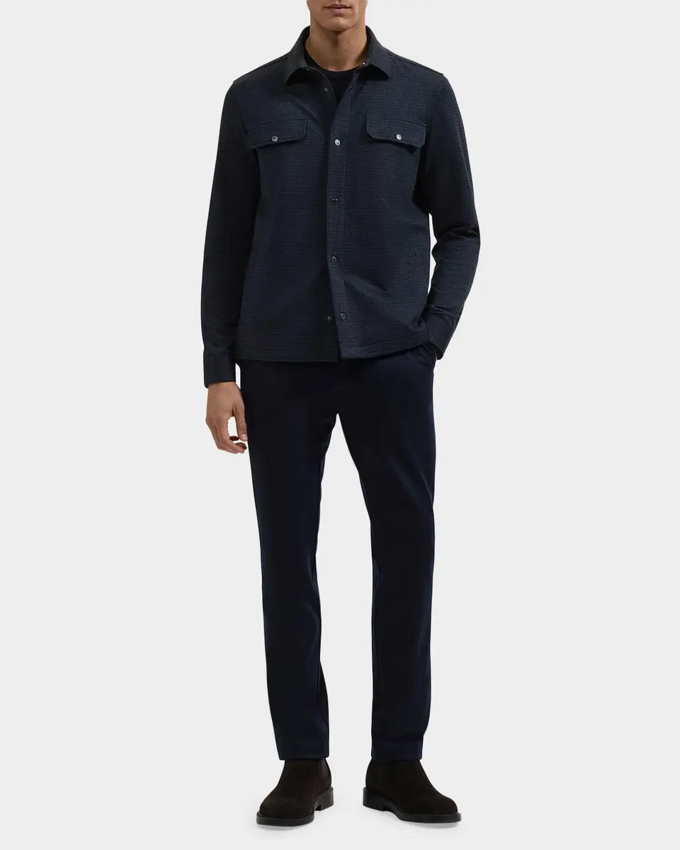 Bugatchi Men's Micro-Check Overshirt | Thumbnail 2 Bugatchi Men's Micro-Check Overshirt | Thumbnail 2