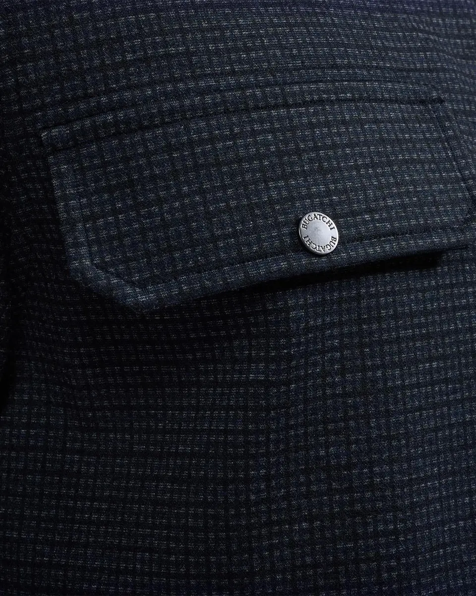 Bugatchi Men's Micro-Check Overshirt | Thumbnail 6 Bugatchi Men's Micro-Check Overshirt | Thumbnail 6