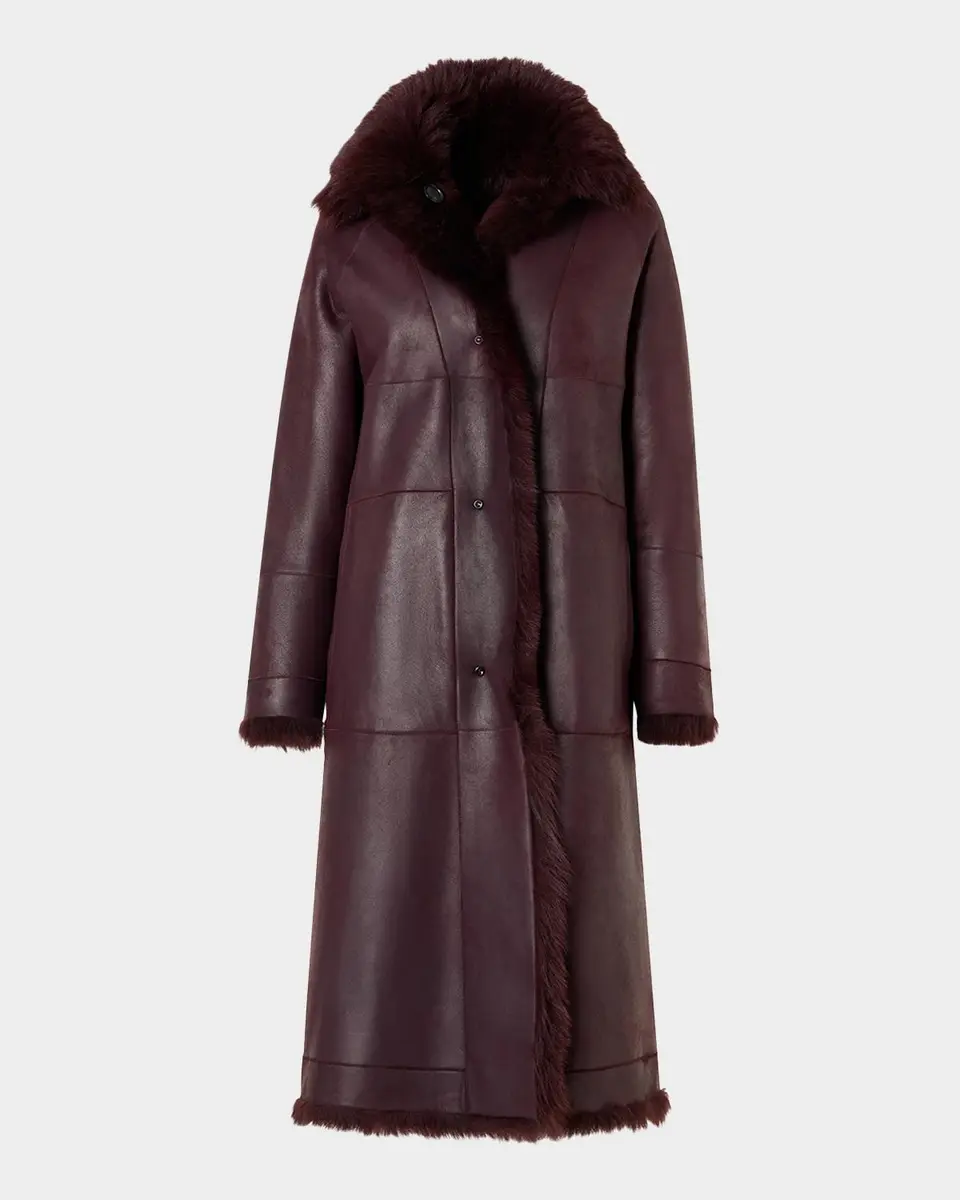 Akris Lamb Shearling Reversible Long Coat | Thumbnail 8 Akris Lamb Shearling Reversible Long Coat | Thumbnail 8