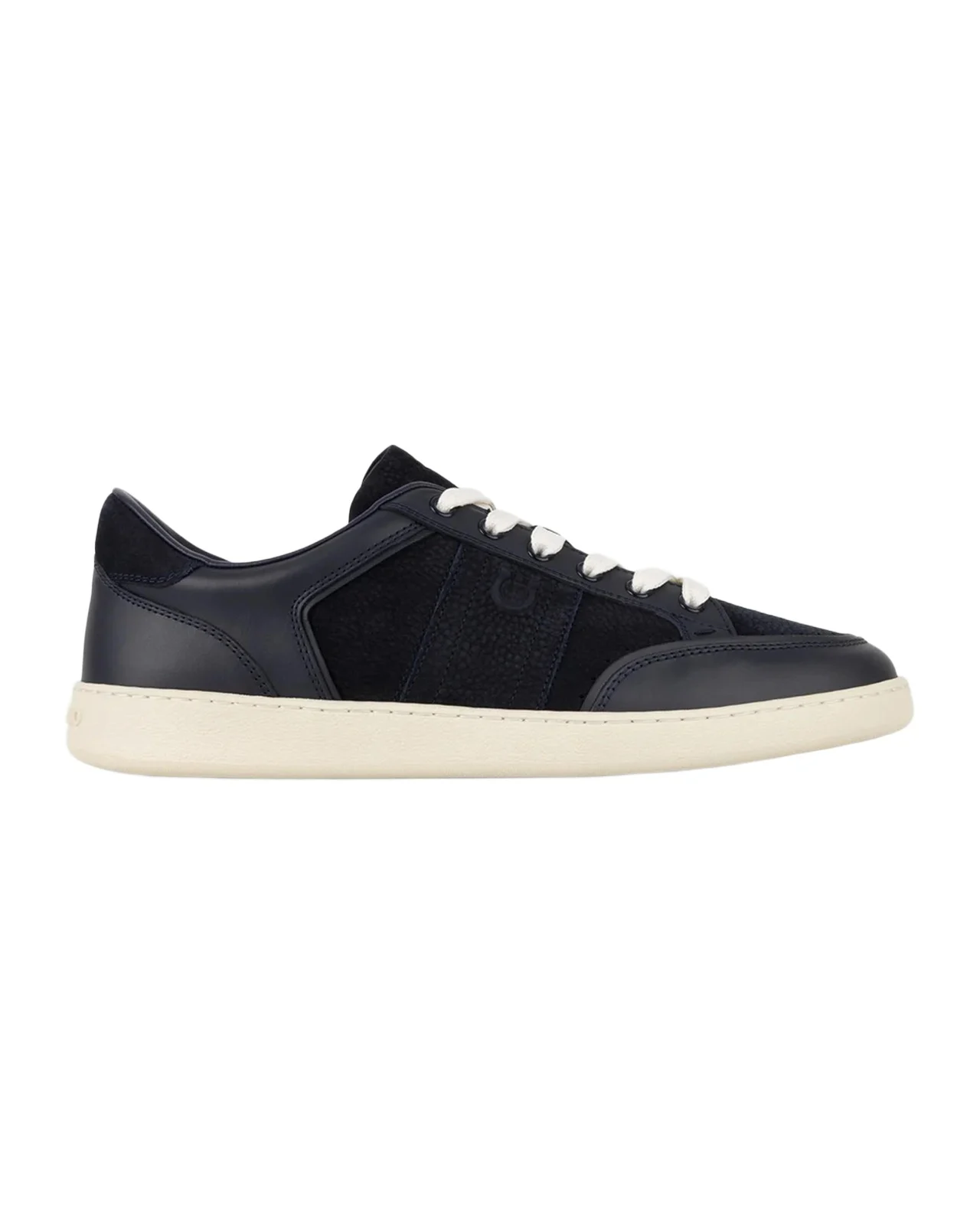 Ferragamo Men's Sergio Leather Gancio Low-Top Sneakers