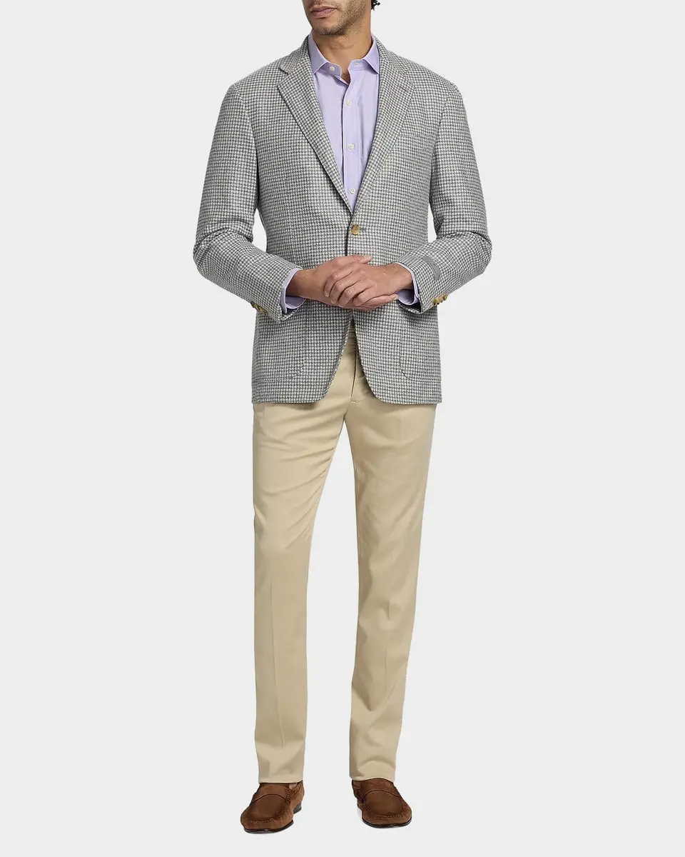Sartorio Men's Slim Stretch Flat-Front Trousers | Thumbnail 2 Sartorio Men's Slim Stretch Flat-Front Trousers | Thumbnail 2