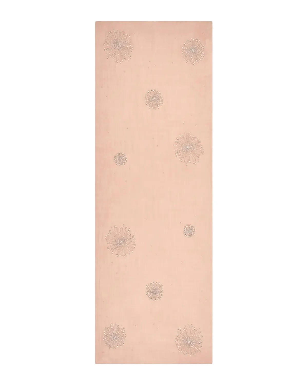 JANAVI INDIA Jelly Fish Jive Embroidered Merino Wool Scarf