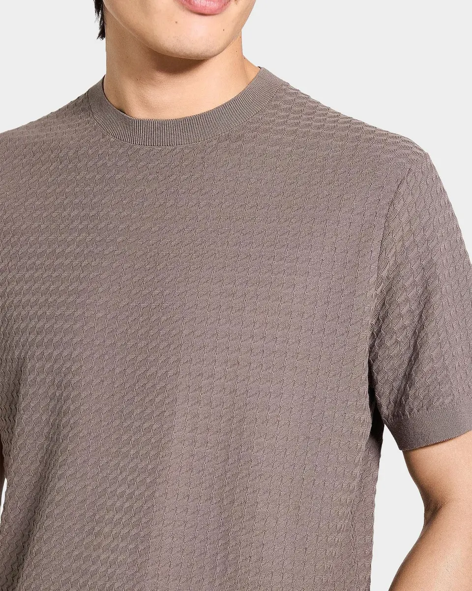 Theory Men's Damian Textured Knit Short-Sleeve Sweater | Thumbnail 5 Theory Men's Damian Textured Knit Short-Sleeve Sweater | Thumbnail 5