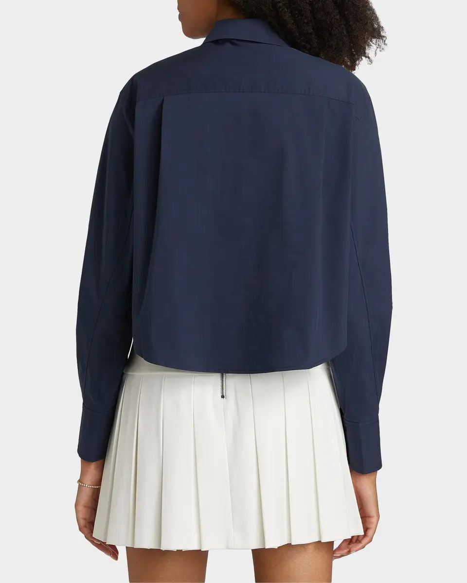 Simkhai Renata Cropped Button-Front Shirt | Thumbnail 3 Simkhai Renata Cropped Button-Front Shirt | Thumbnail 3