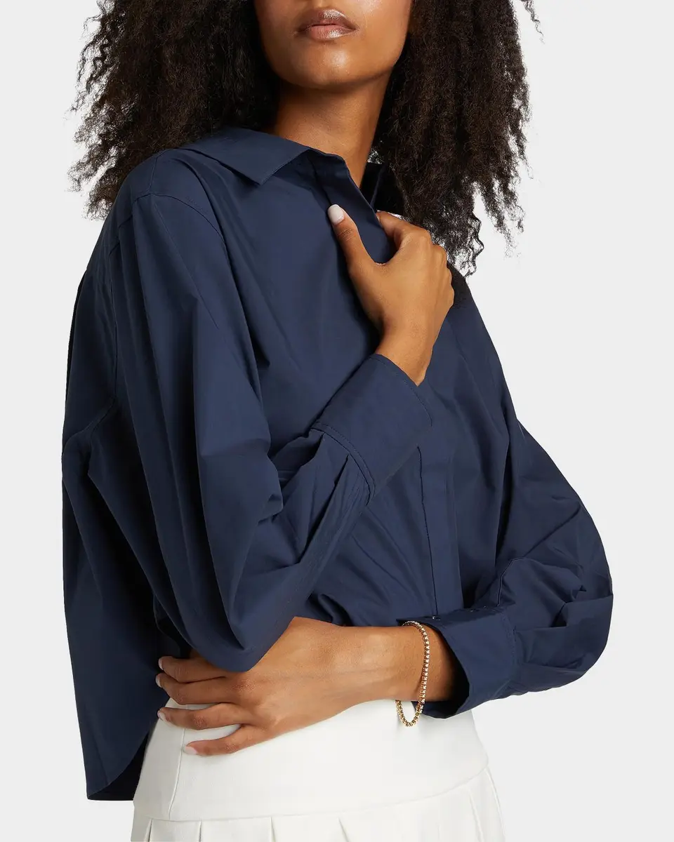 Simkhai Renata Cropped Button-Front Shirt | Thumbnail 5 Simkhai Renata Cropped Button-Front Shirt | Thumbnail 5