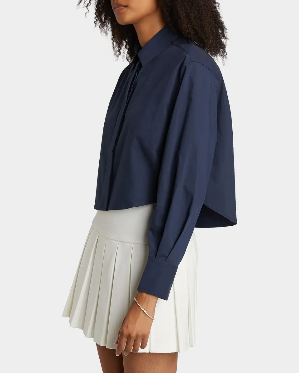 Simkhai Renata Cropped Button-Front Shirt | Thumbnail 7 Simkhai Renata Cropped Button-Front Shirt | Thumbnail 7
