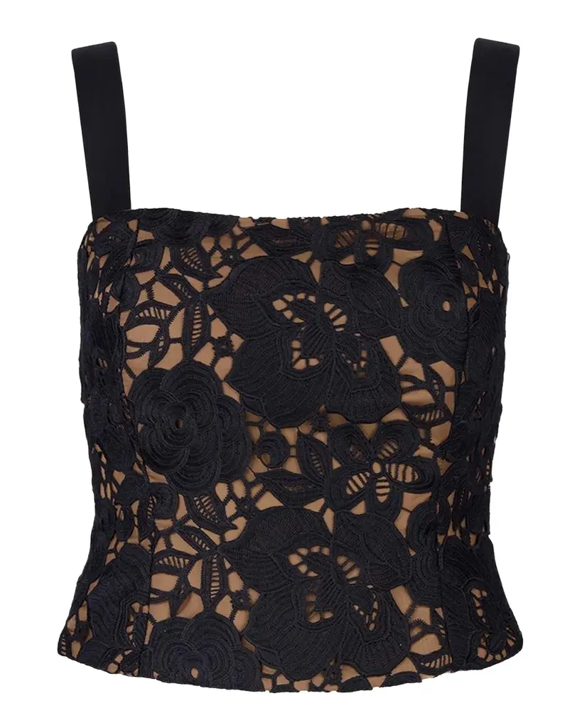 SMYTHE Lace Bustier with Removable Straps