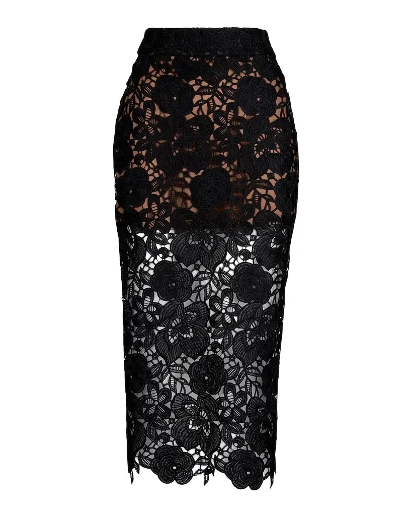 SMYTHE Guipure Lace Pencil Skirt | Image 1 SMYTHE Guipure Lace Pencil Skirt | Image 1