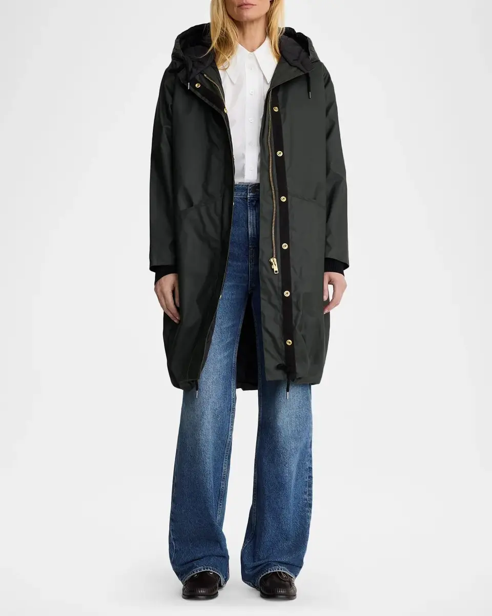 SMYTHE Dark and Stormy Hooded Rain Coat | Thumbnail 2