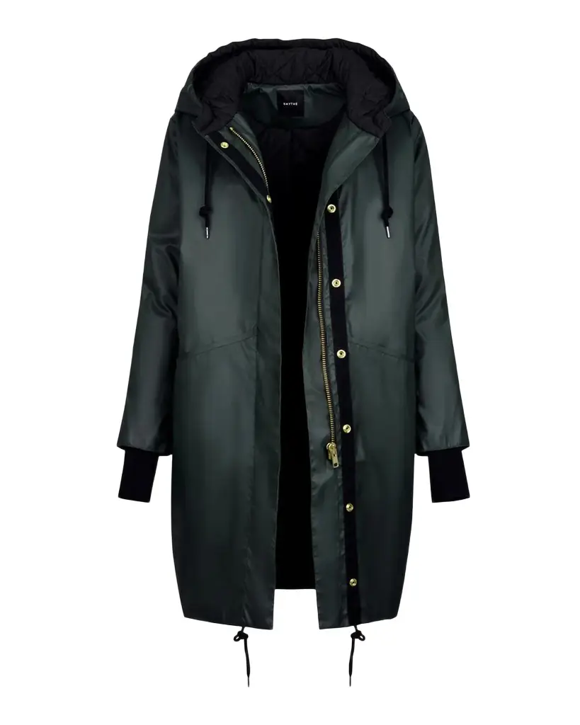 SMYTHE Dark and Stormy Hooded Rain Coat | Image 1 SMYTHE Dark and Stormy Hooded Rain Coat | Image 1