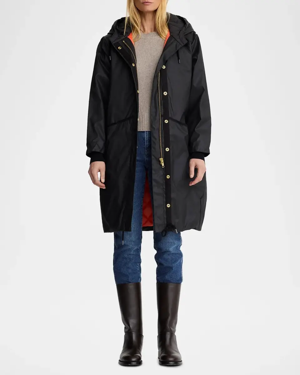 SMYTHE Dark and Stormy Hooded Rain Coat | Thumbnail 2
