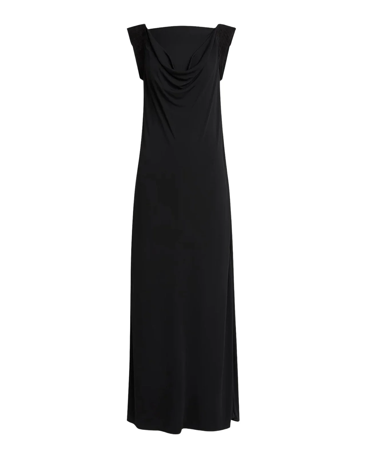 Intrecciato-Trim Draped Crepe Jersey Maxi Dress Intrecciato-Trim Draped Crepe Jersey Maxi Dress