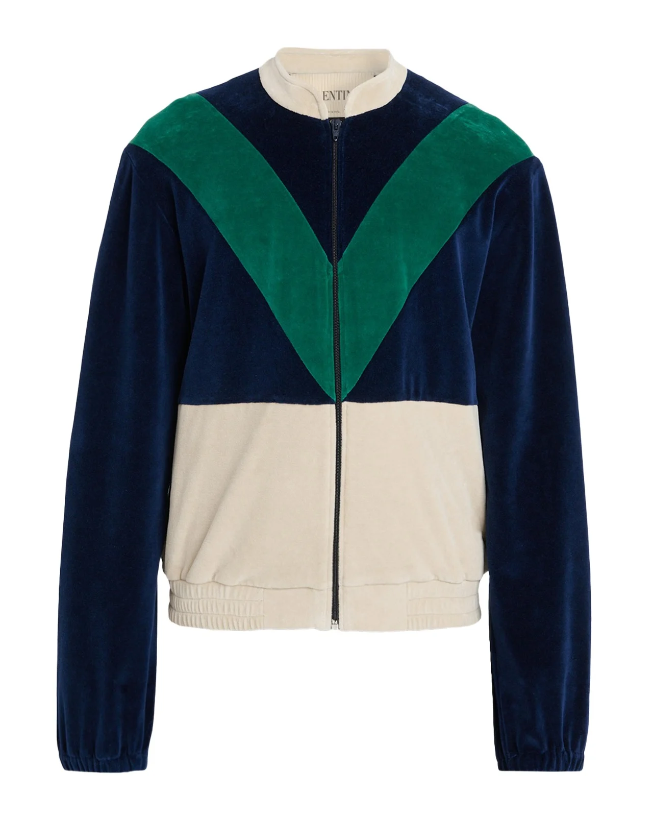 Valentino Garavani Men's Jersey V-Motif Full-Zip Sweatshirt