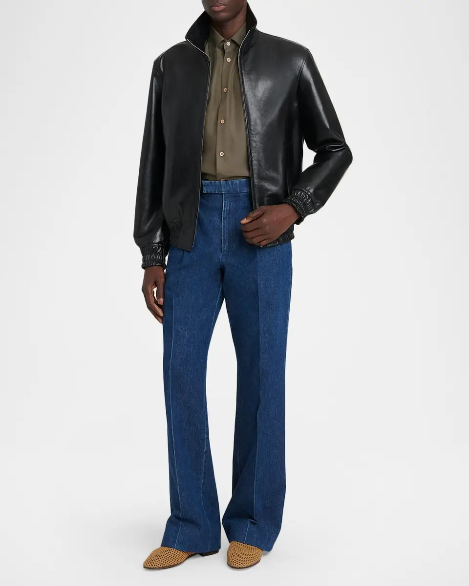 Valentino Garavani Men's Silk Classic Fit Button-Down Shirt | Thumbnail 2 Valentino Garavani Men's Silk Classic Fit Button-Down Shirt | Thumbnail 2