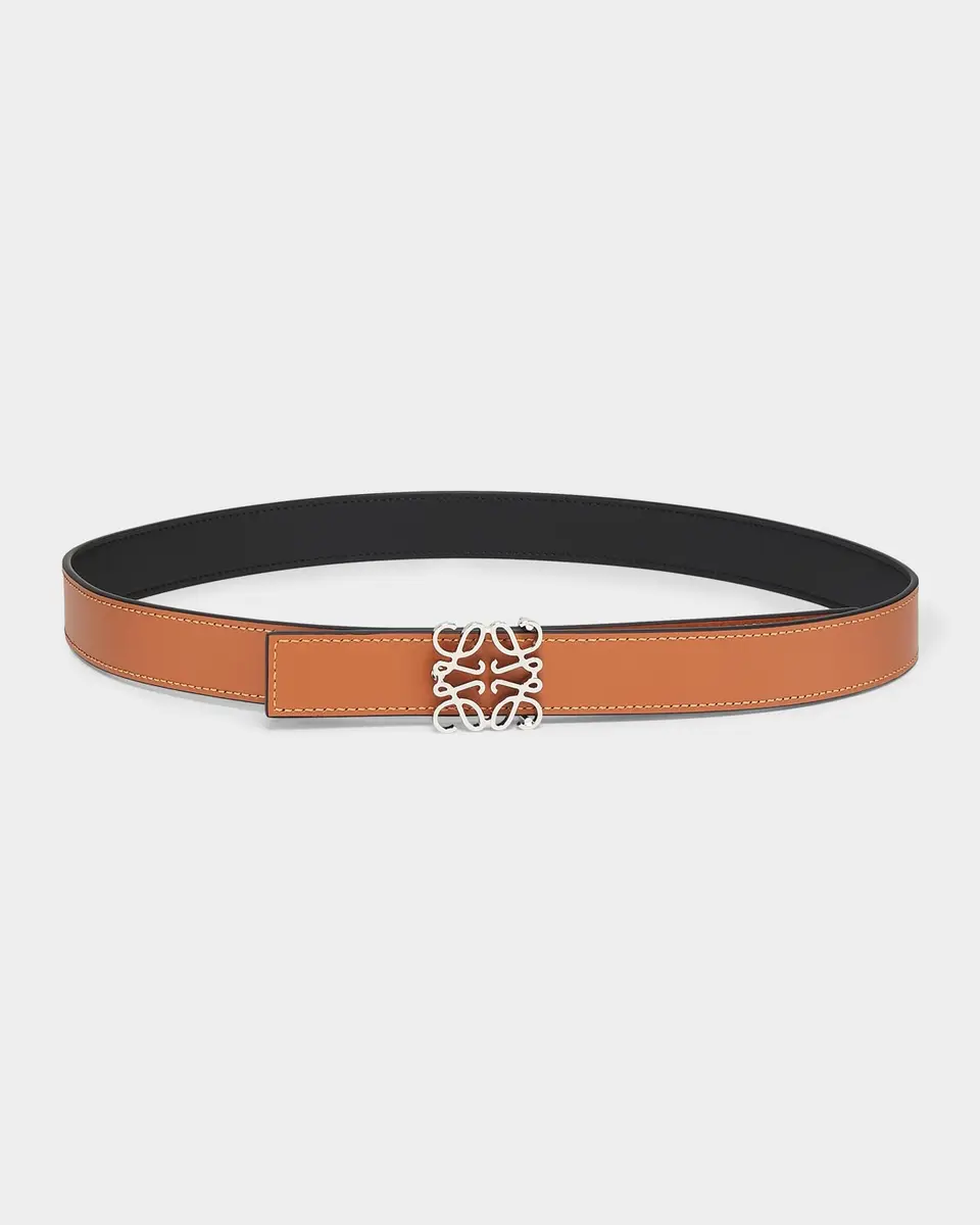 Loewe Anagram Reversible Leather Belt | Thumbnail 3 Loewe Anagram Reversible Leather Belt | Thumbnail 3