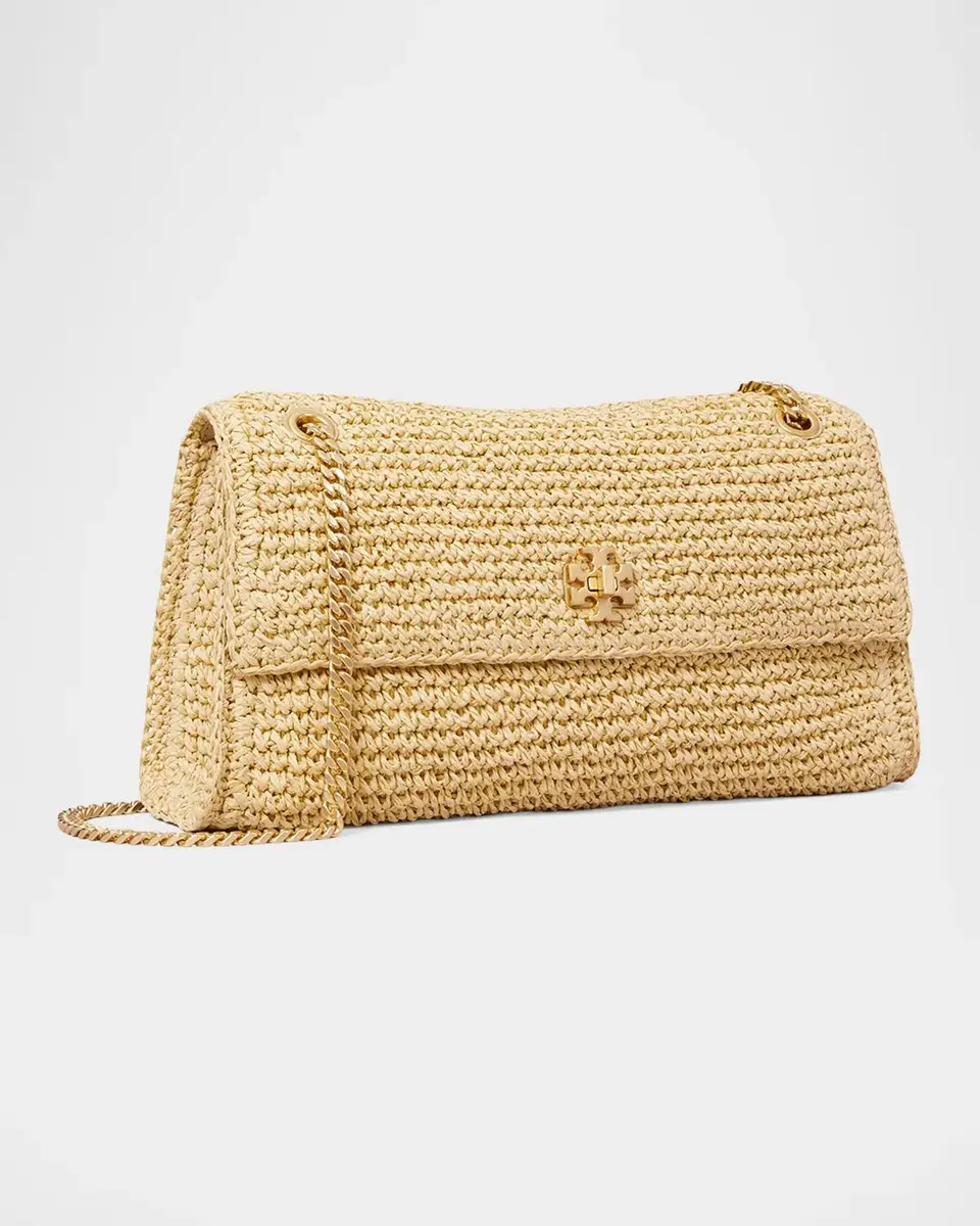 Tory Burch Kira Turnlock Raffia Shoulder Bag | Thumbnail 3 Tory Burch Kira Turnlock Raffia Shoulder Bag | Thumbnail 3