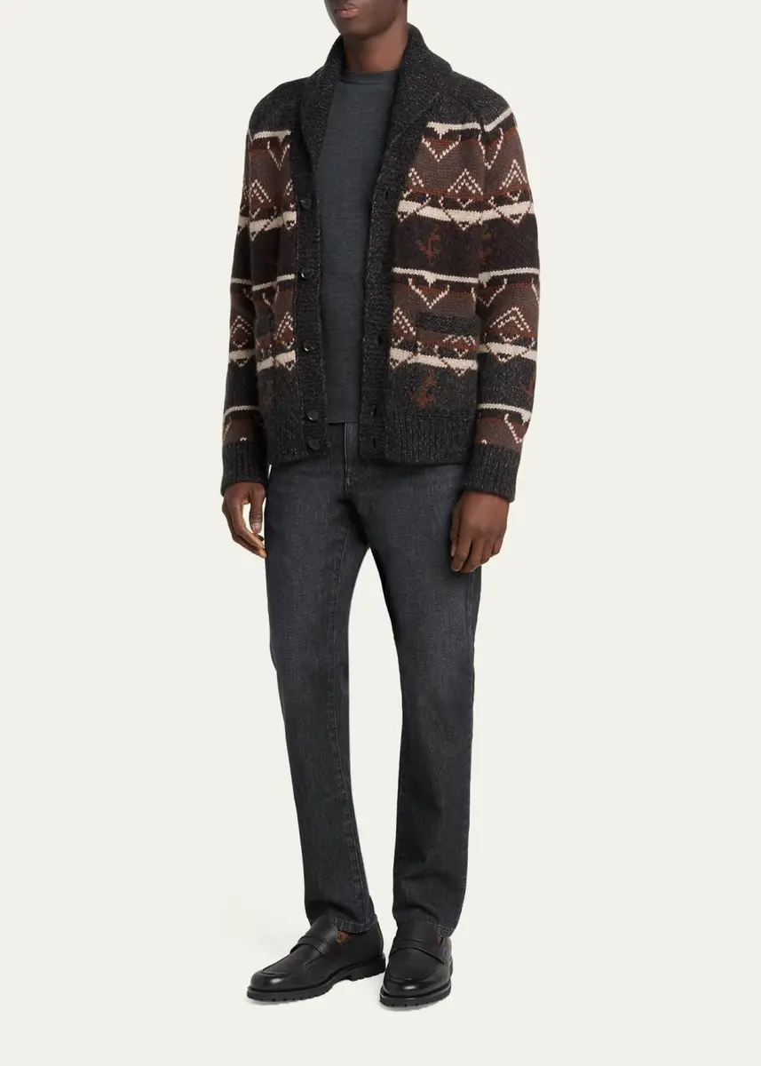 Zegna Men's Trofeo Wool Crewneck Sweater | Thumbnail 2 Zegna Men's Trofeo Wool Crewneck Sweater | Thumbnail 2
