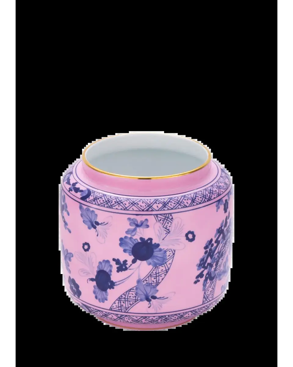 GINORI 1735 Floral Porcelain Round Vase | Thumbnail 2