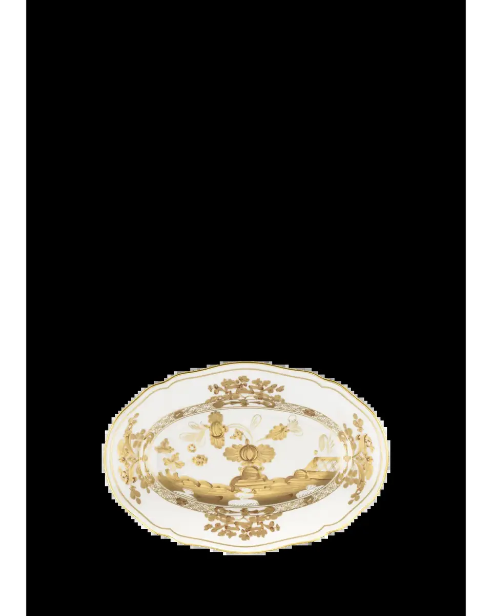 GINORI 1735 Aurum Painted Porcelain Pickle Dish | Thumbnail 2 GINORI 1735 Aurum Painted Porcelain Pickle Dish | Thumbnail 2