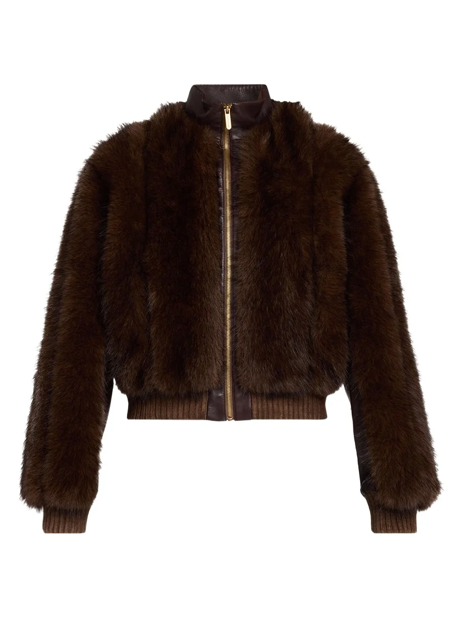 Valiant Faux Fur Bomber Jacket Valiant Faux Fur Bomber Jacket