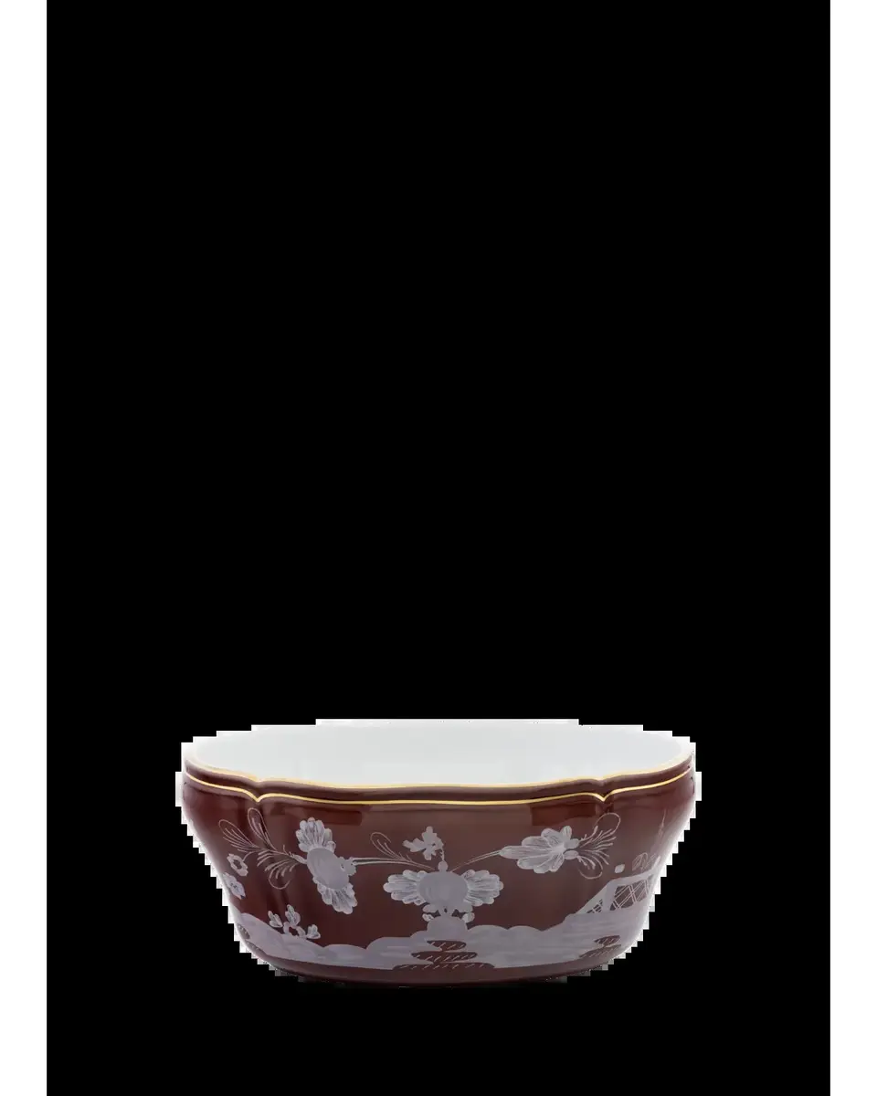 GINORI 1735 Castagna Botanical Print Porcelain Salad Bowl | Thumbnail 2 GINORI 1735 Castagna Botanical Print Porcelain Salad Bowl | Thumbnail 2