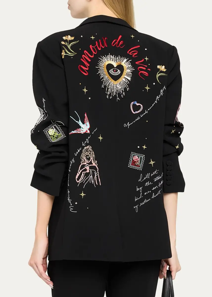 Cinq à Sept Kelsa Starry Scribbles Blazer | Thumbnail 3
