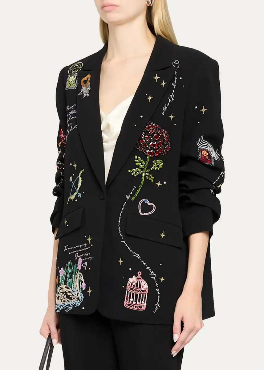 Cinq à Sept Kelsa Starry Scribbles Blazer | Thumbnail 4