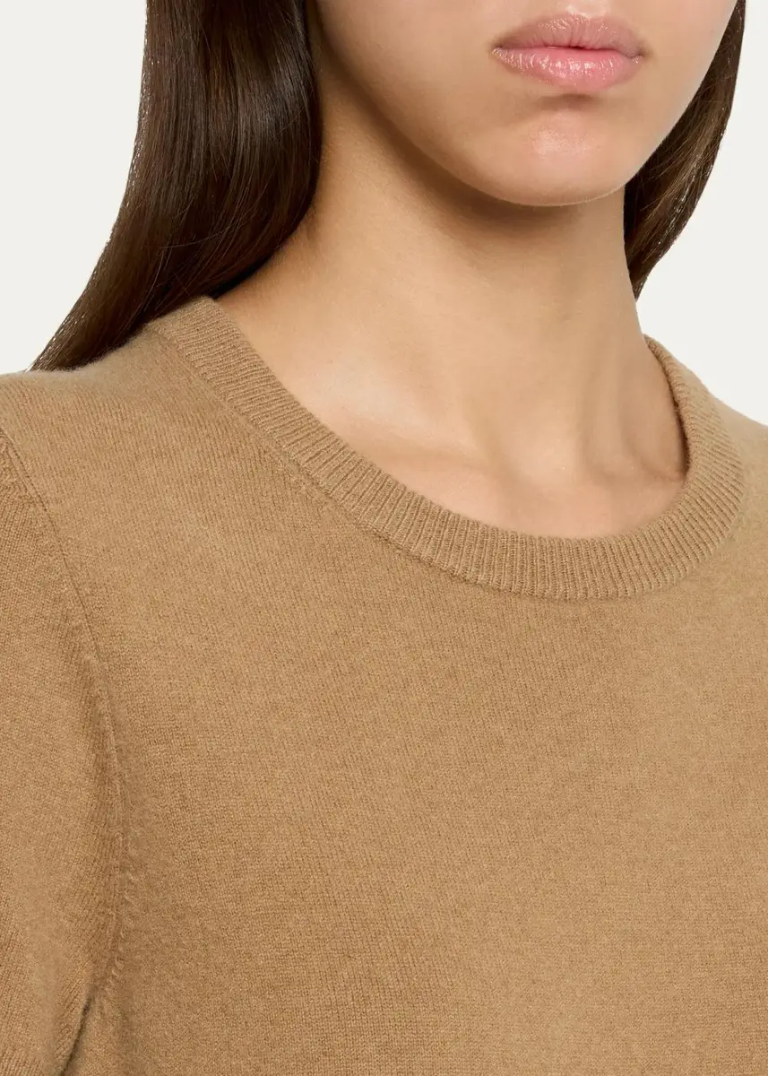 Vince Cashmere-Blend Short-Sleeve Crewneck Sweater | Thumbnail 13 Vince Cashmere-Blend Short-Sleeve Crewneck Sweater | Thumbnail 13