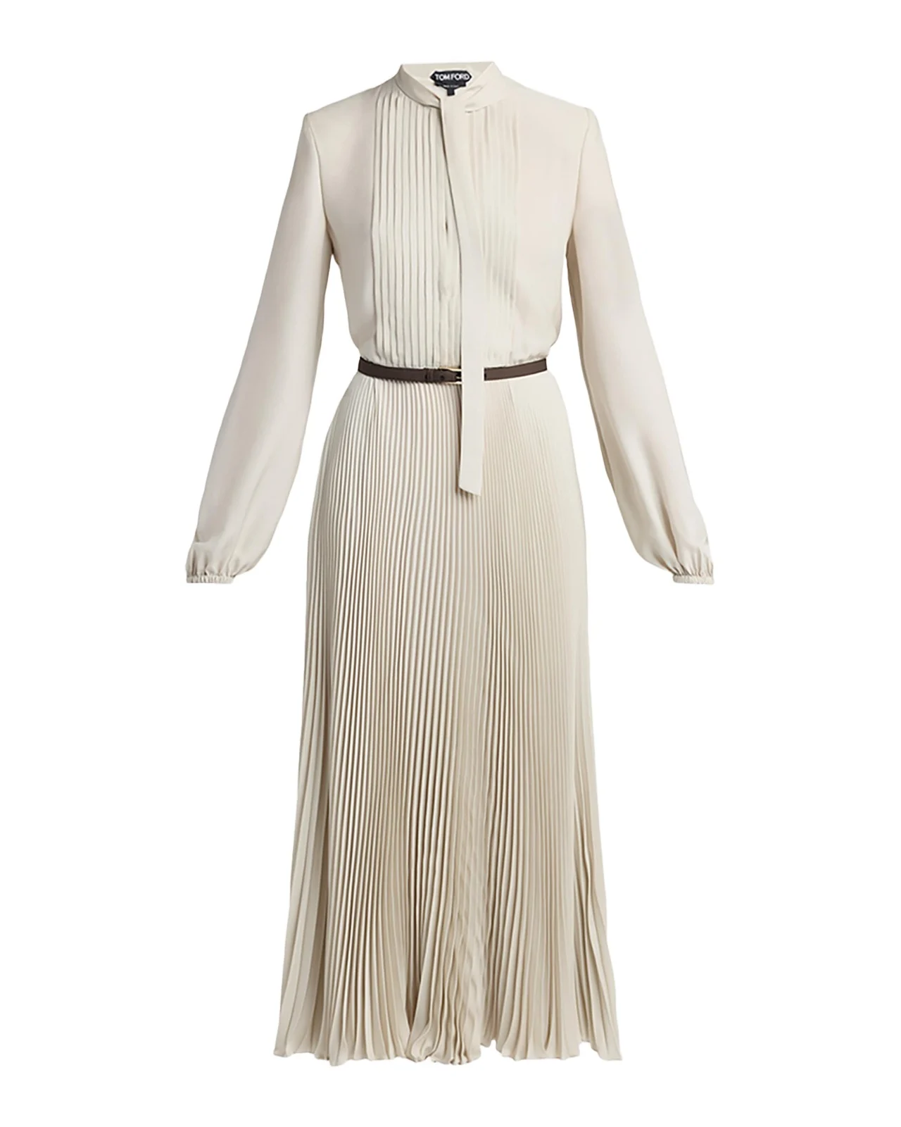 Viscose Crepe De Chine Pleated Dress Viscose Crepe De Chine Pleated Dress
