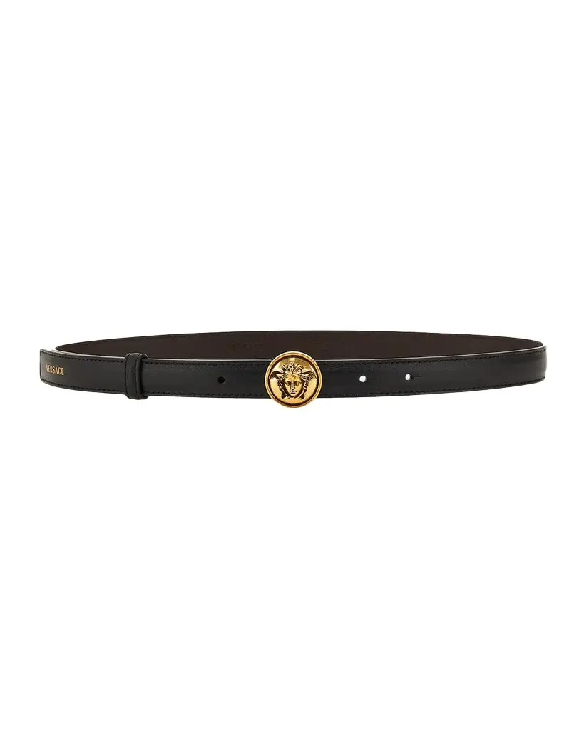 Versace Medusa Leather Belt | Image 1 Versace Medusa Leather Belt | Image 1
