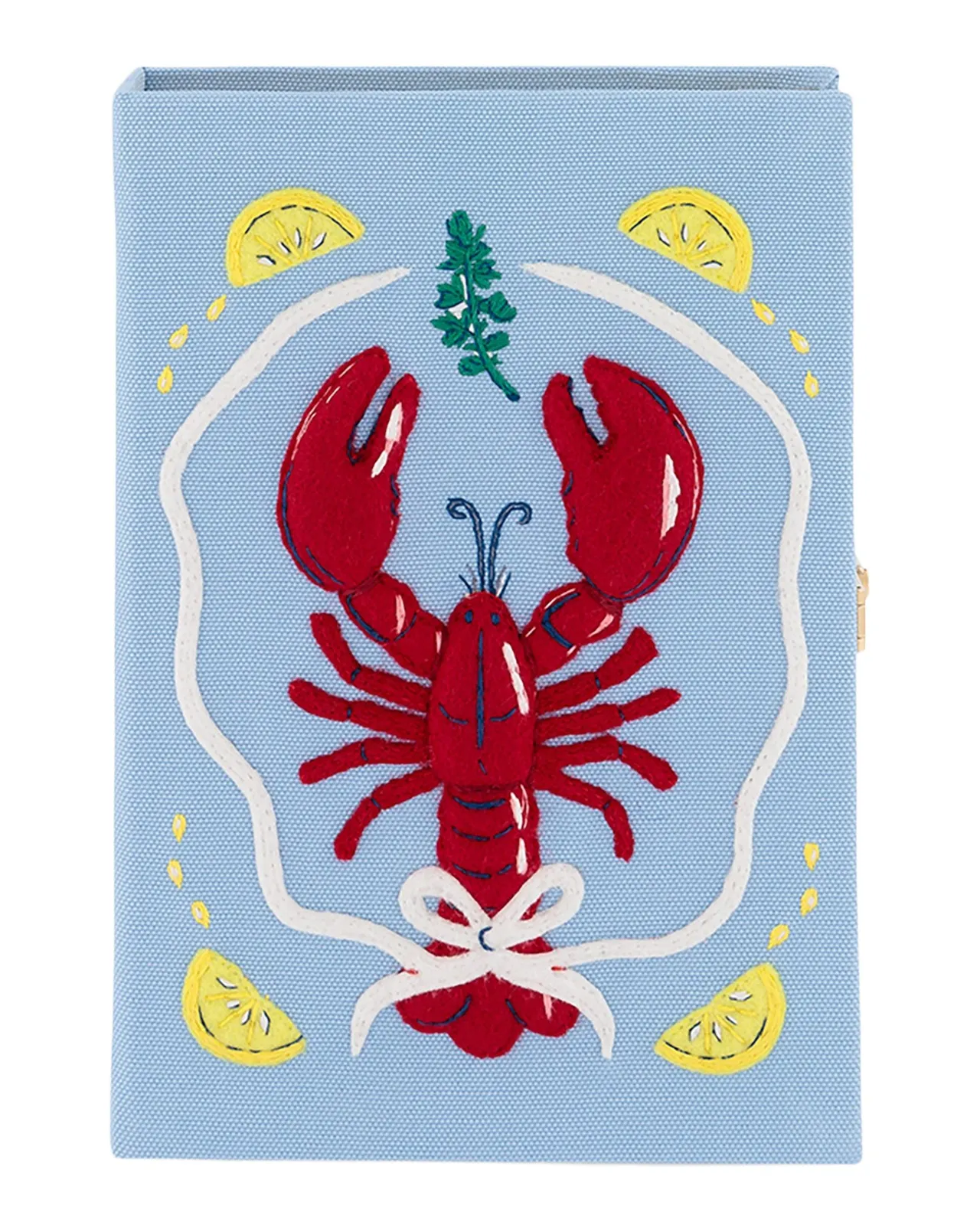Olympia Le-Tan Lobster Book Clutch Bag