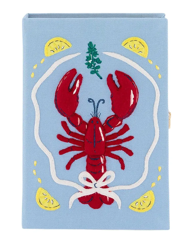 Olympia Le-Tan Lobster Book Clutch Bag | Image 1 Olympia Le-Tan Lobster Book Clutch Bag | Image 1