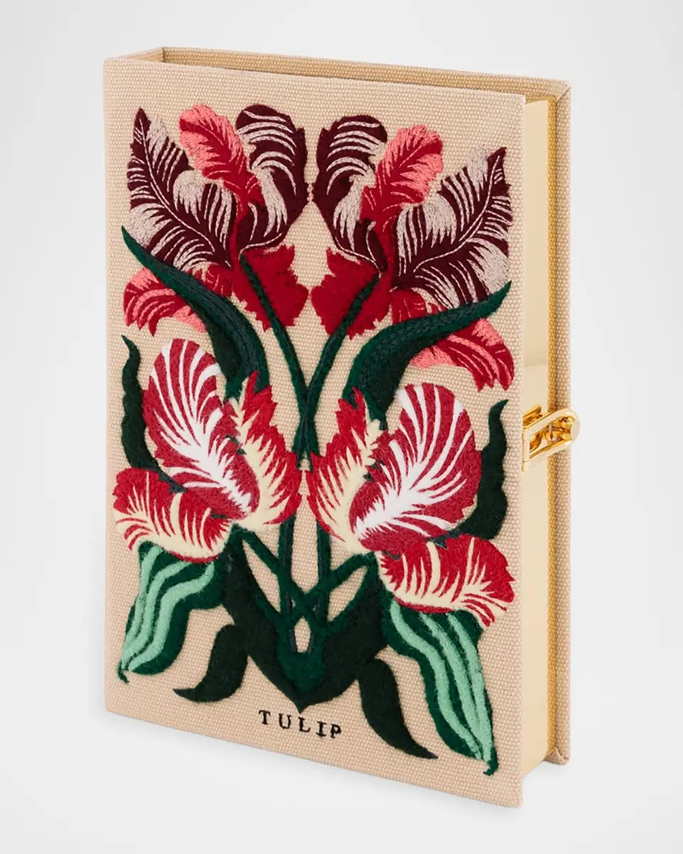 Olympia Le-Tan Tulip Book Clutch Bag | Thumbnail 4