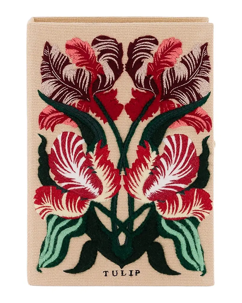 Olympia Le-Tan Tulip Book Clutch Bag | Image 1 Olympia Le-Tan Tulip Book Clutch Bag | Image 1