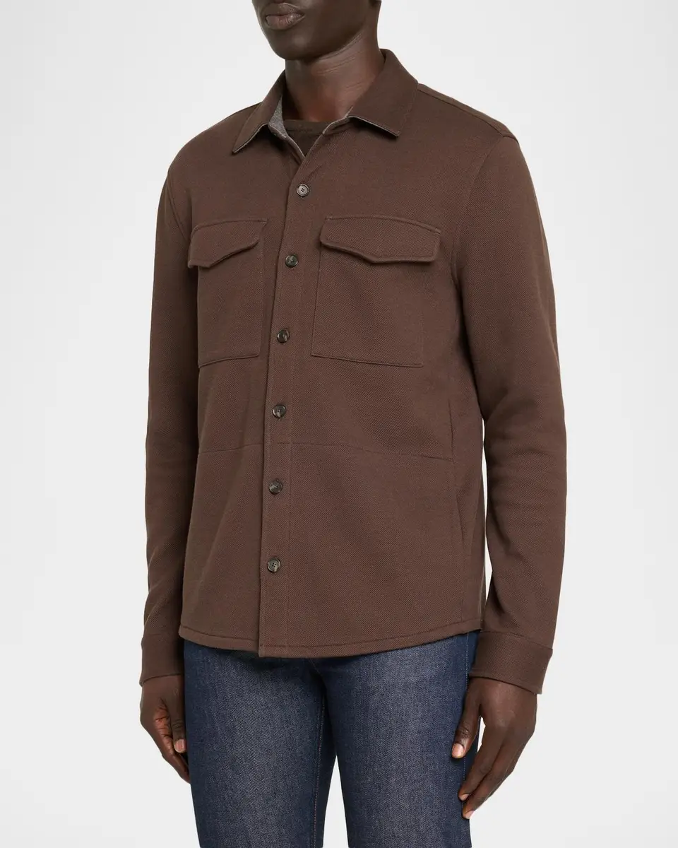 Vince Men's Solid 4-Pocket Shirt Jacket | Thumbnail 4 Vince Men's Solid 4-Pocket Shirt Jacket | Thumbnail 4