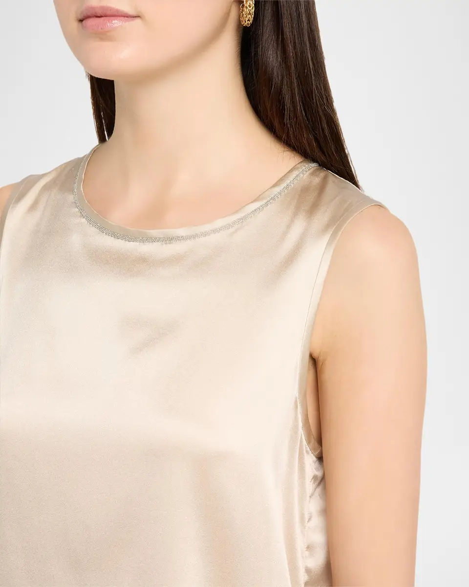 PESERICO Sleeveless Punto Luce Crewneck Top | Thumbnail 5 PESERICO Sleeveless Punto Luce Crewneck Top | Thumbnail 5
