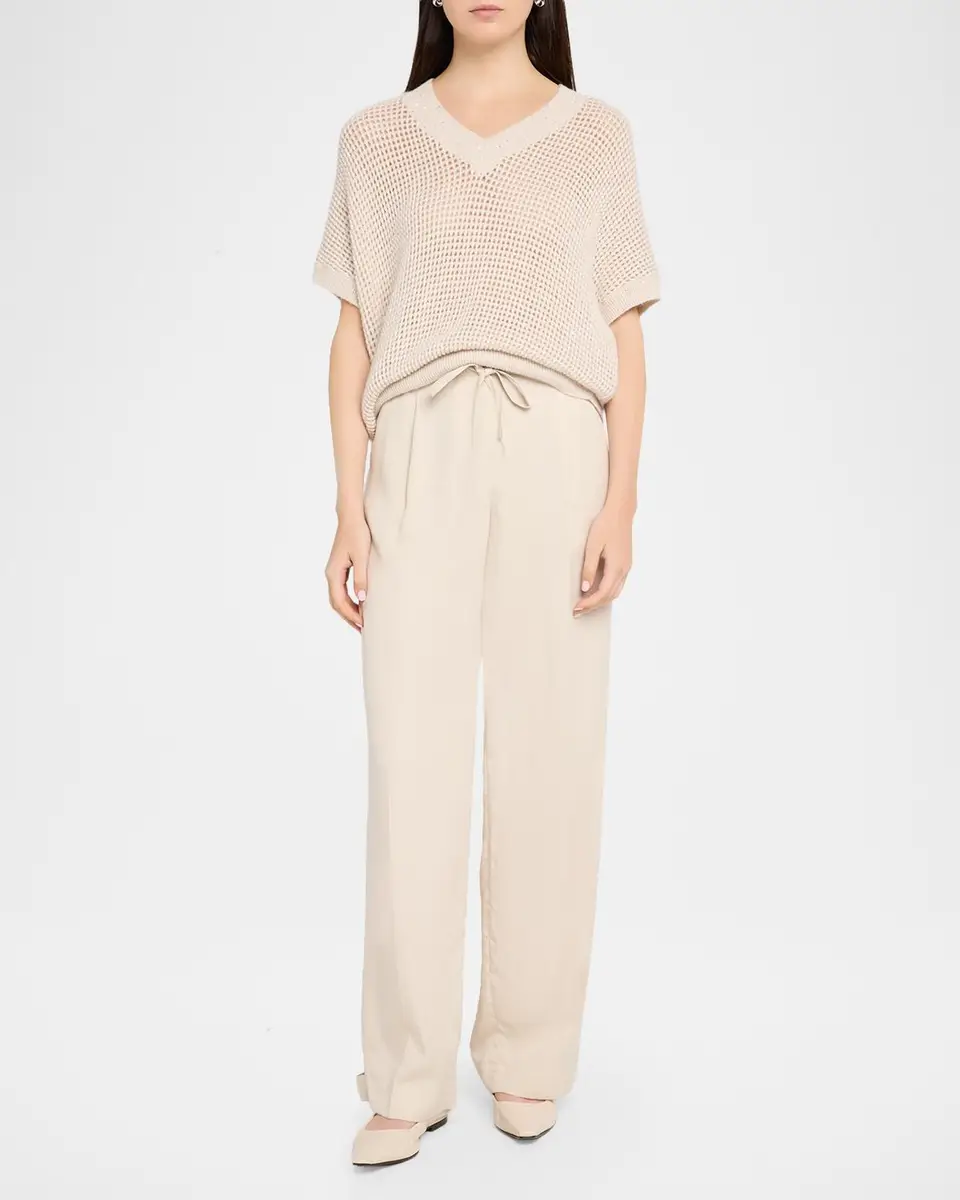 PESERICO Dolman-Sleeve Sequin Open Knit Sweater | Thumbnail 2 PESERICO Dolman-Sleeve Sequin Open Knit Sweater | Thumbnail 2