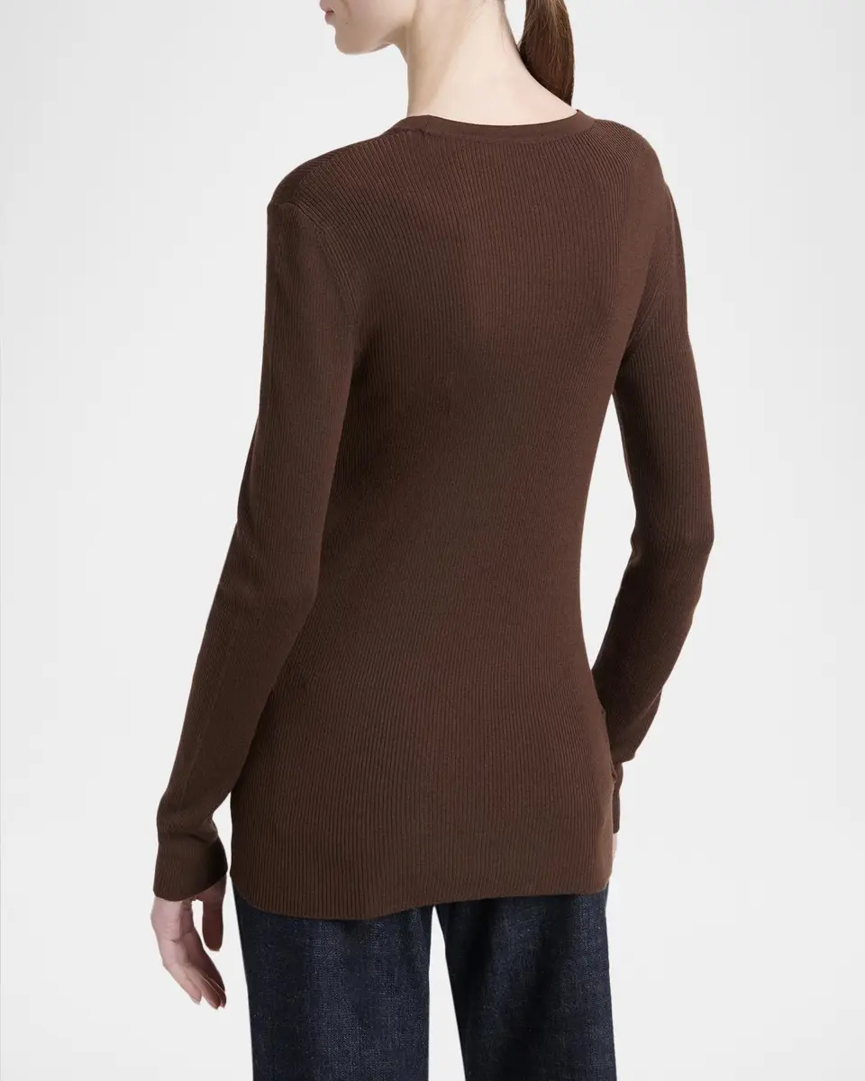 Kiton Wool Rib Crewneck Sweater | Thumbnail 2 Kiton Wool Rib Crewneck Sweater | Thumbnail 2