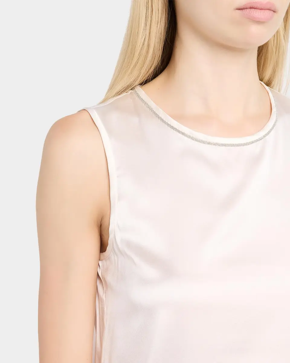 PESERICO Sleeveless Punto Luce Crewneck Top | Thumbnail 5 PESERICO Sleeveless Punto Luce Crewneck Top | Thumbnail 5