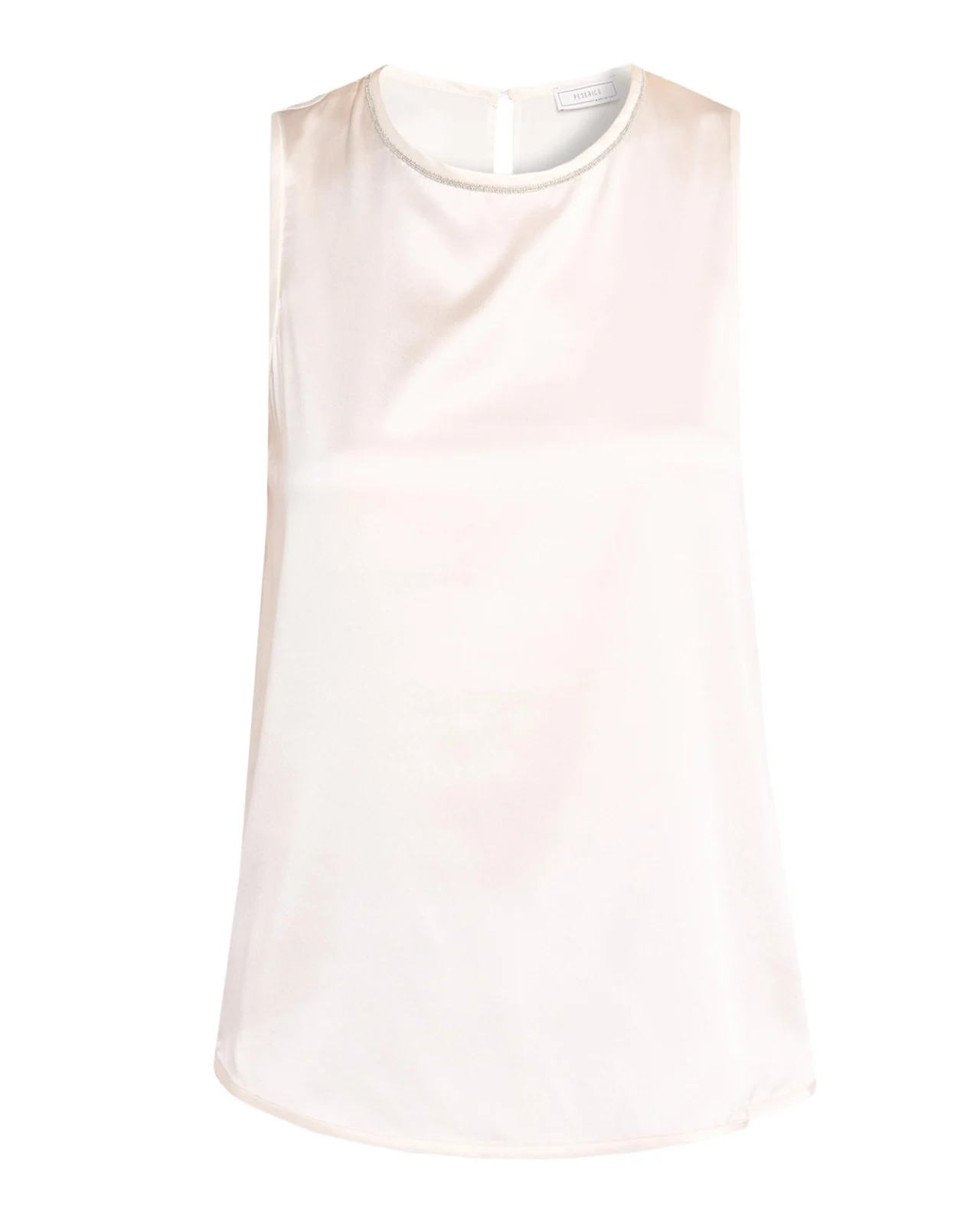 PESERICO Sleeveless Punto Luce Crewneck Top