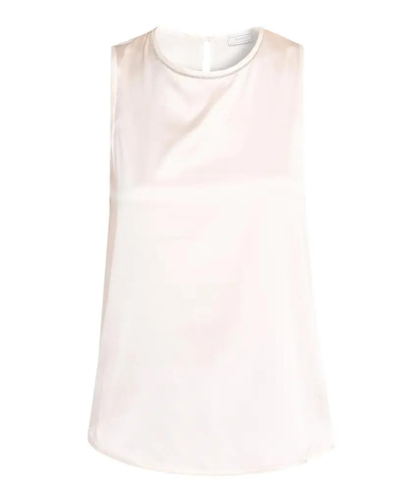 PESERICO Sleeveless Punto Luce Crewneck Top