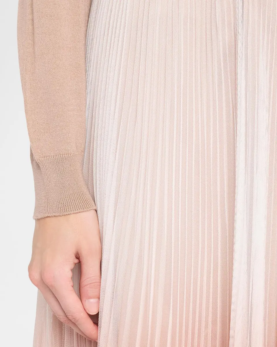 PESERICO Pleated Ombre Midi Skirt | Thumbnail 5 PESERICO Pleated Ombre Midi Skirt | Thumbnail 5