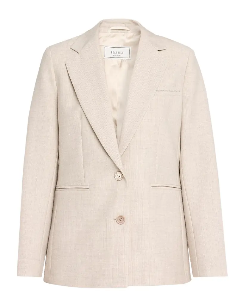 PESERICO Single-Breasted Houndstooth Jacket