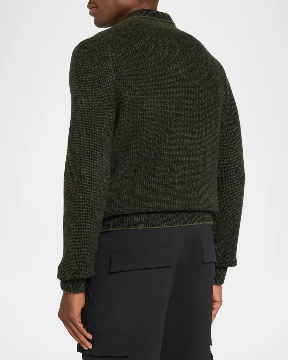 Vince Men's Boiled Cashmere Thermal Sweater | Thumbnail 3 Vince Men's Boiled Cashmere Thermal Sweater | Thumbnail 3