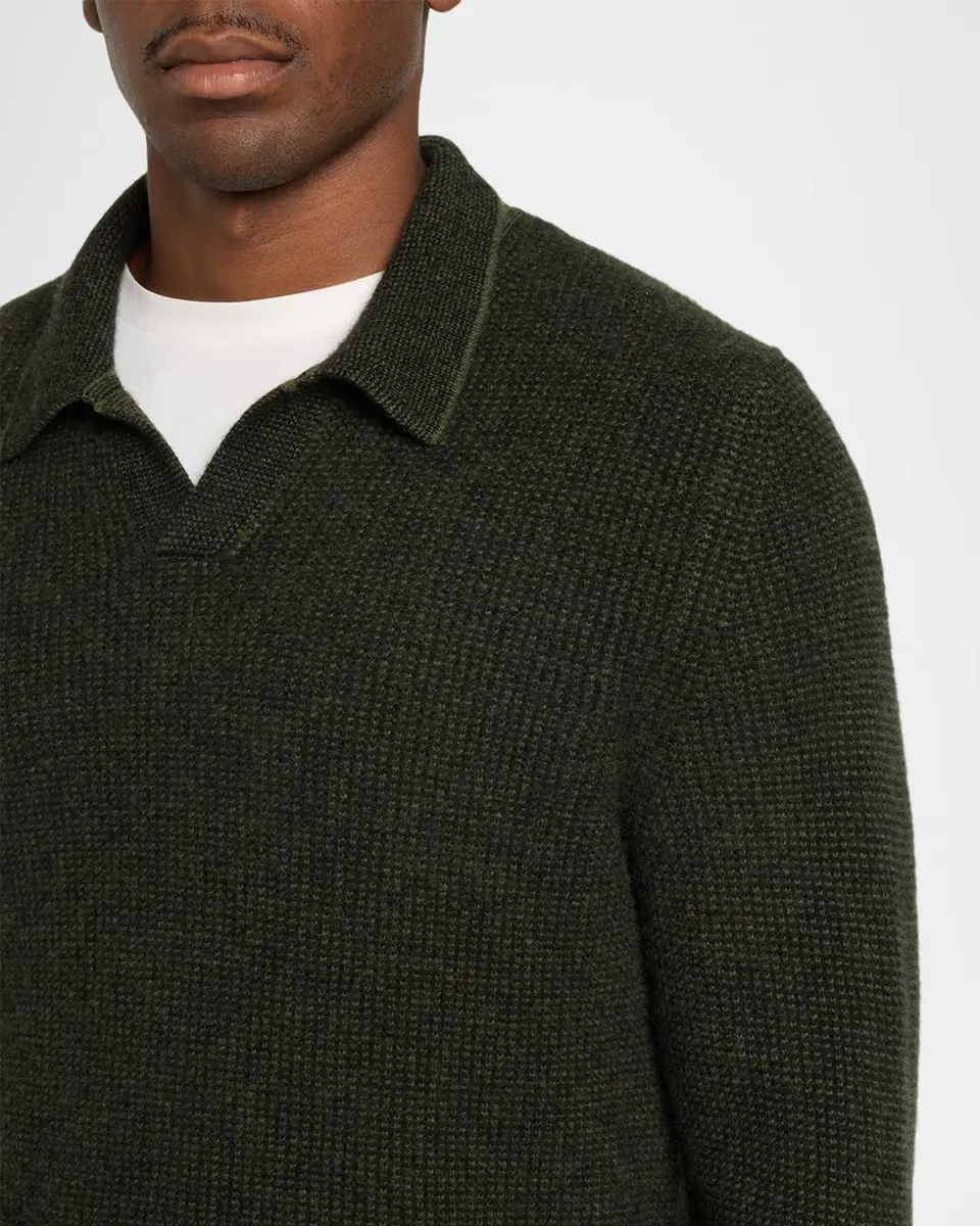 Vince Men's Boiled Cashmere Thermal Sweater | Thumbnail 5 Vince Men's Boiled Cashmere Thermal Sweater | Thumbnail 5