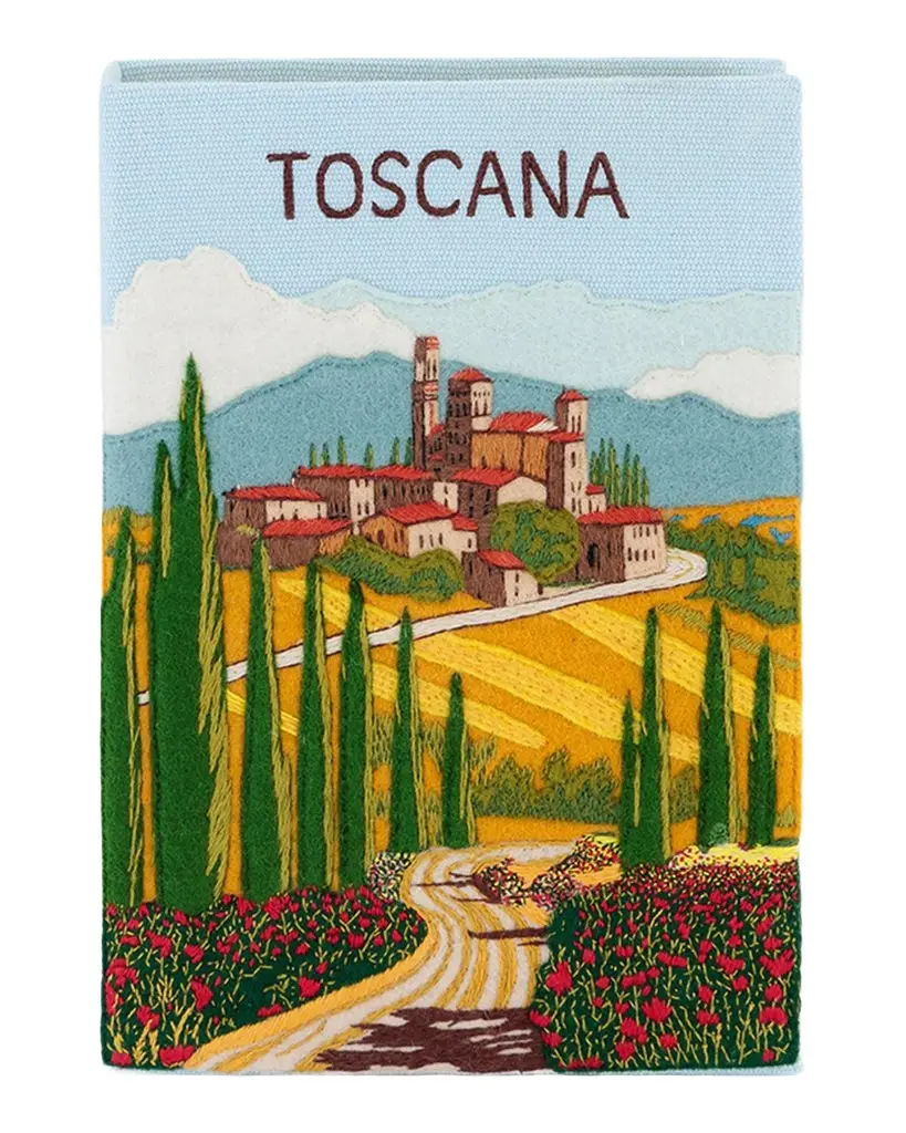 Olympia Le-Tan Toscana Book Clutch Bag | Image 1 Olympia Le-Tan Toscana Book Clutch Bag | Image 1