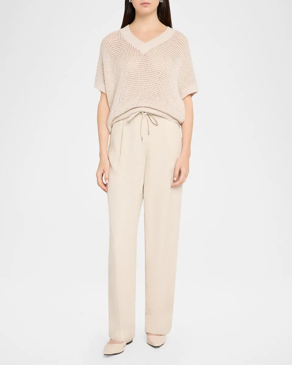 PESERICO Wide-Leg Drawstring Pants | Thumbnail 2 PESERICO Wide-Leg Drawstring Pants | Thumbnail 2