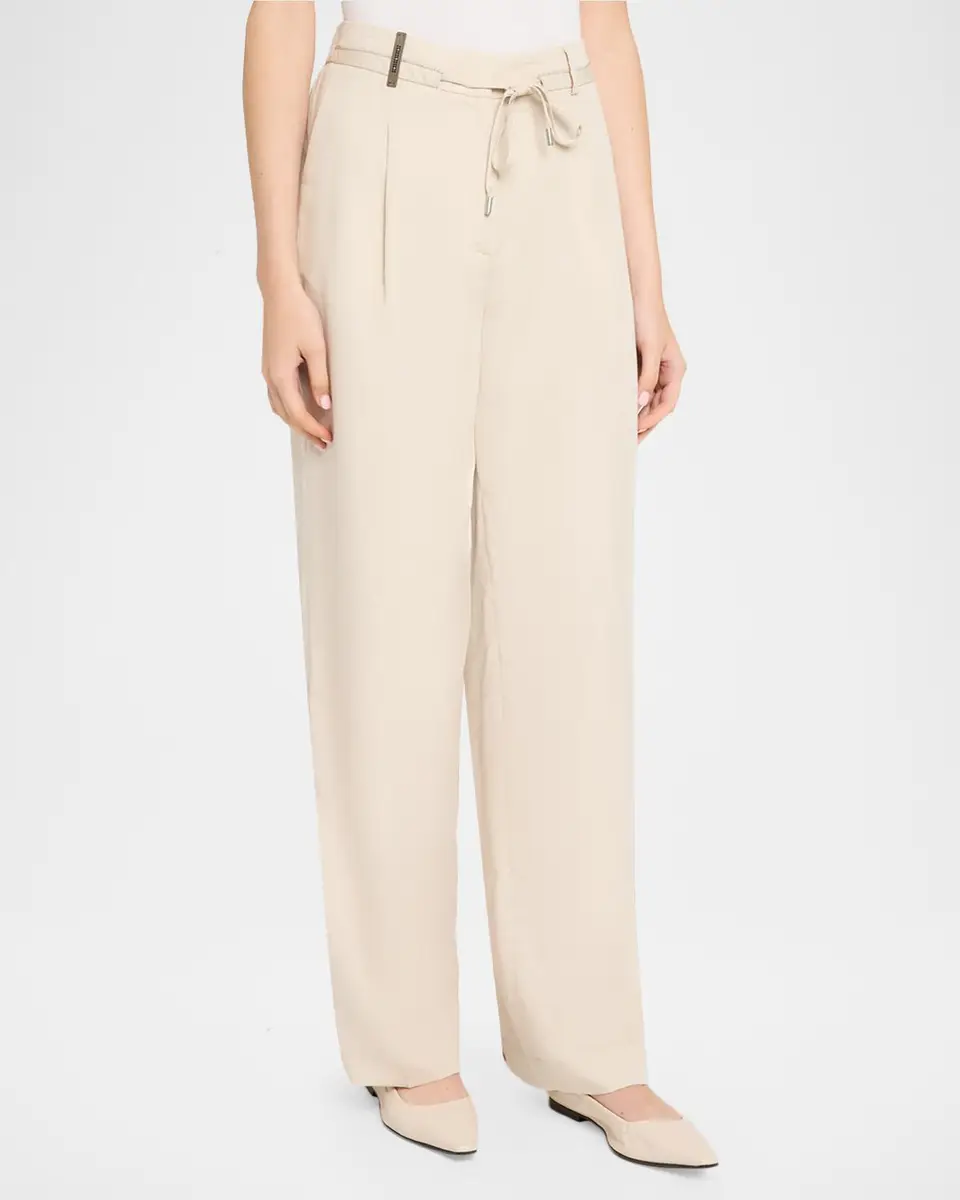 PESERICO Wide-Leg Drawstring Pants | Thumbnail 4 PESERICO Wide-Leg Drawstring Pants | Thumbnail 4